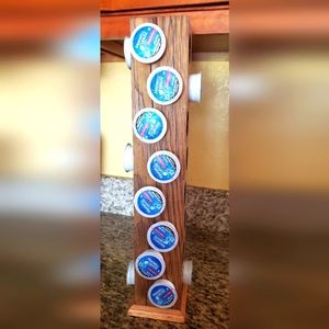 Hand-made Solid Wood, Coffee Bar Decor, K-Cup/Keurig Cup Storage - Holds 32 cups
